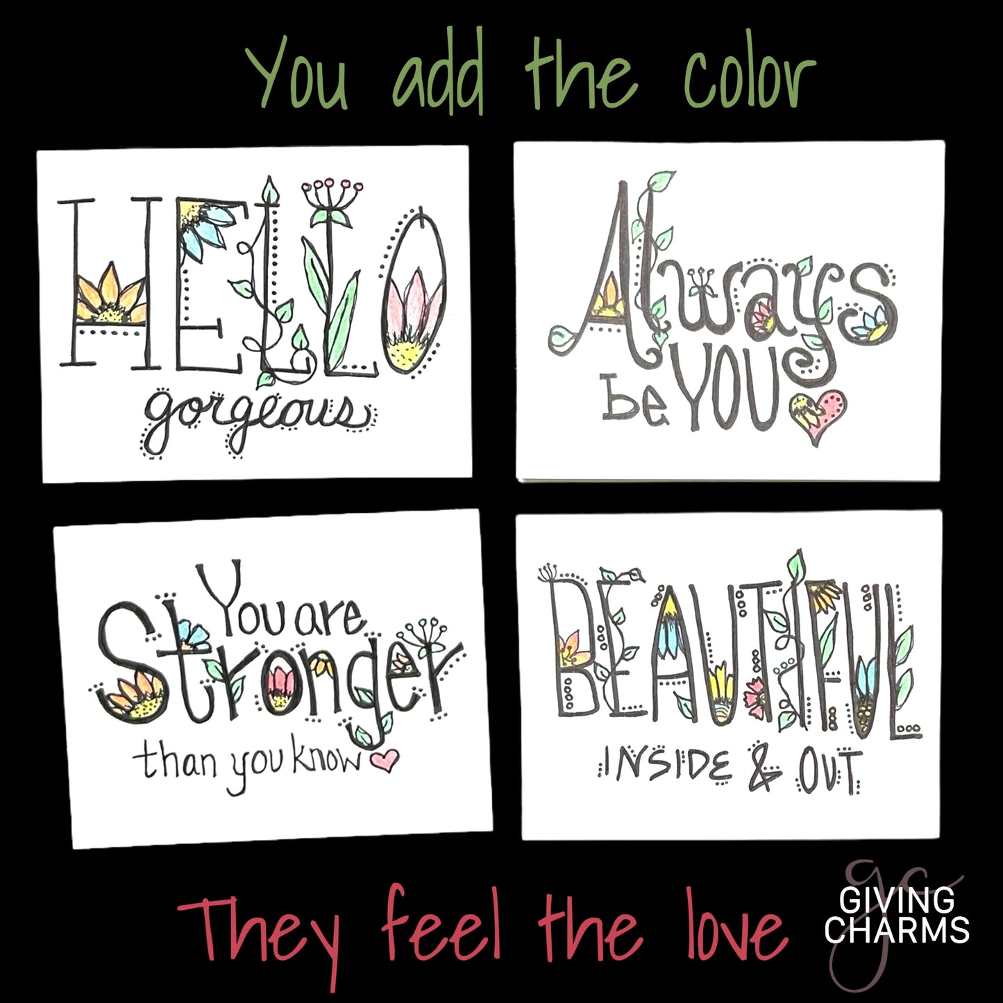 Color Me Kind Cards - 10 Pack