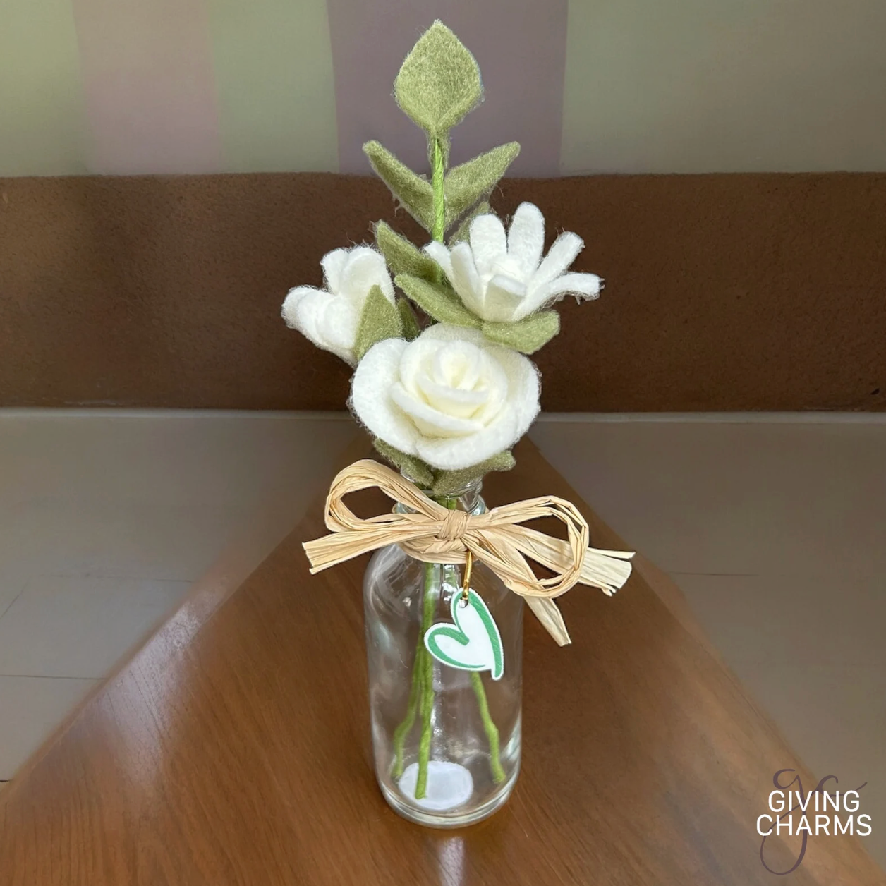 Mini Felt Rosebud Bouquet