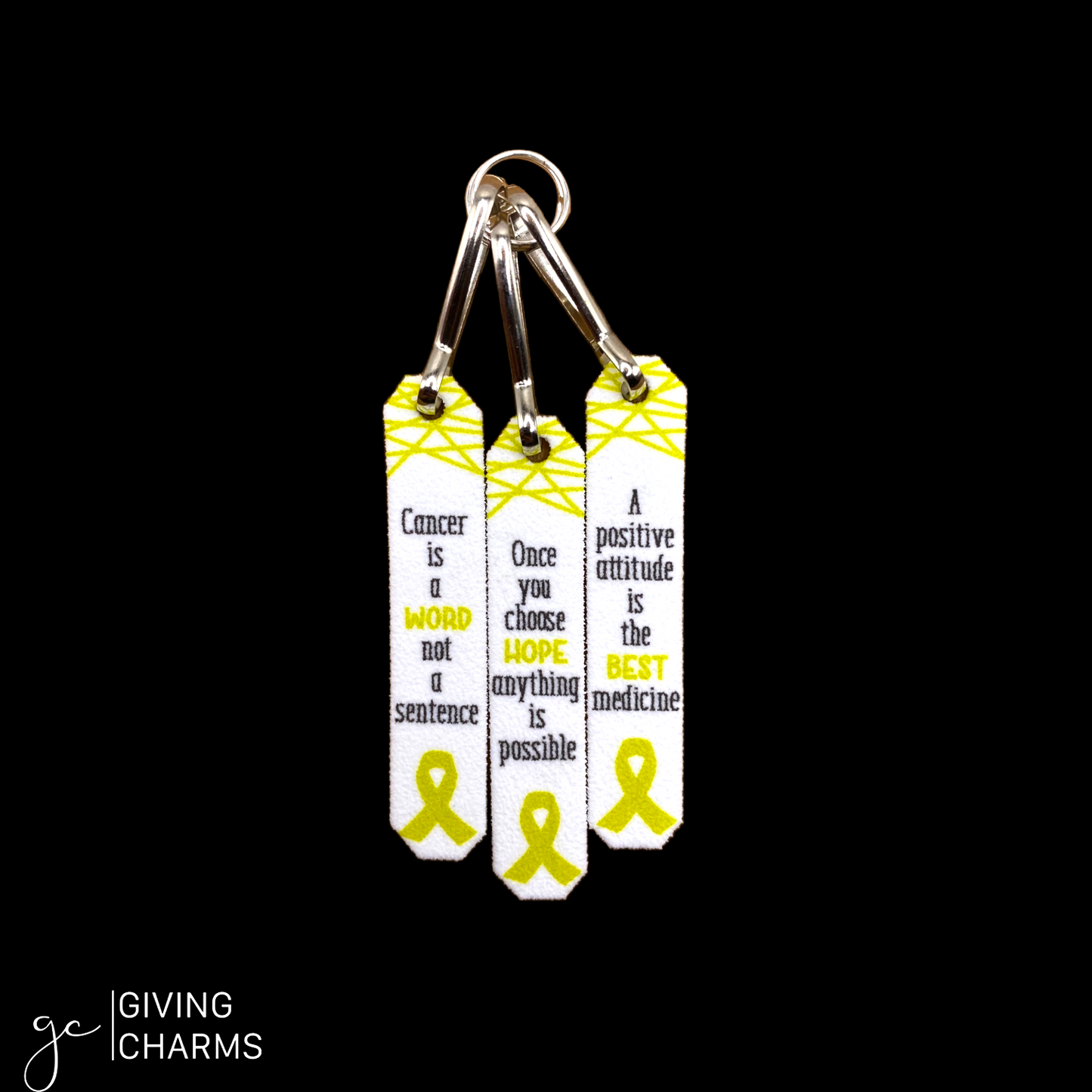 Cancer FIGHTER Charms | 3-Charm Necklace