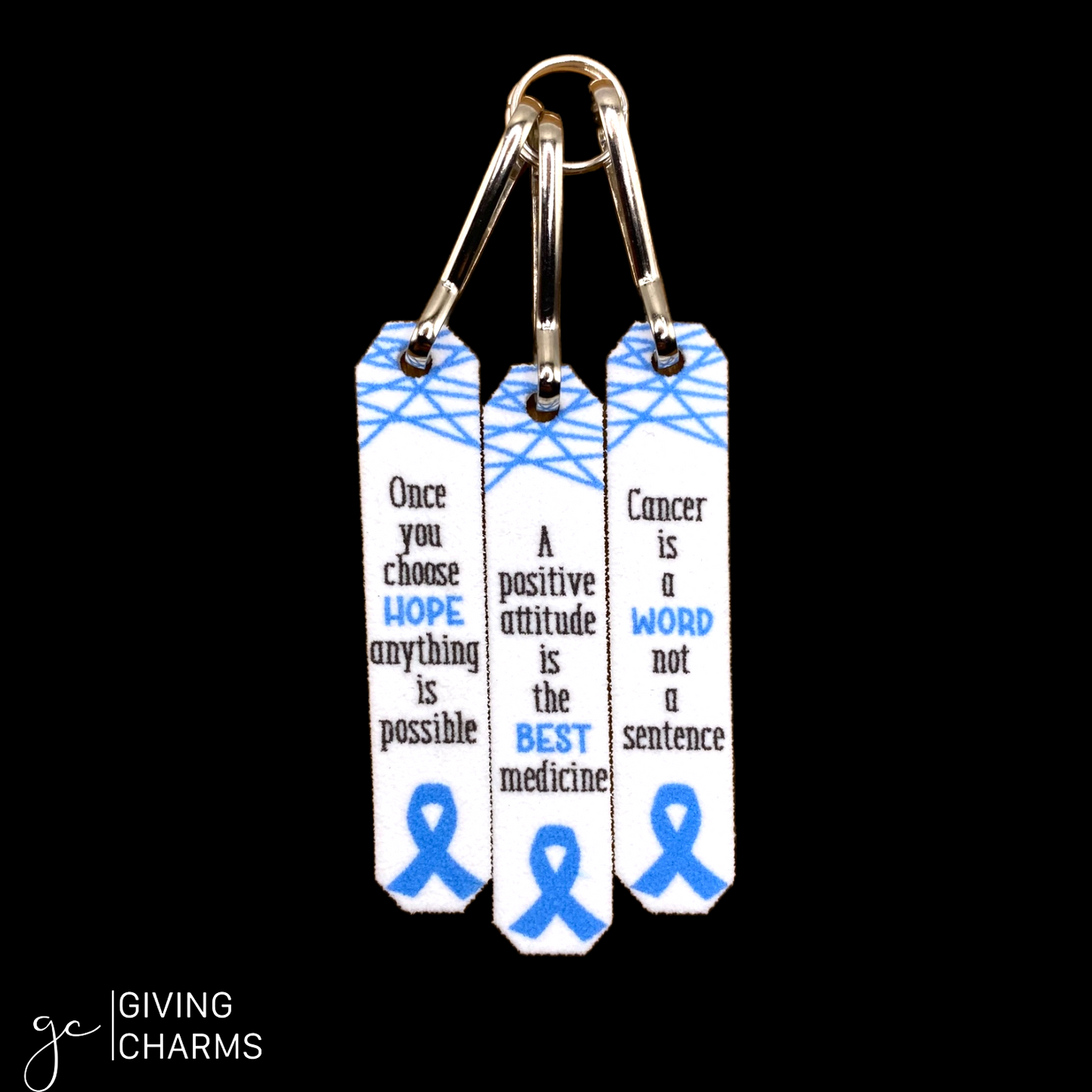 Cancer FIGHTER Charms | 3-Charm Necklace