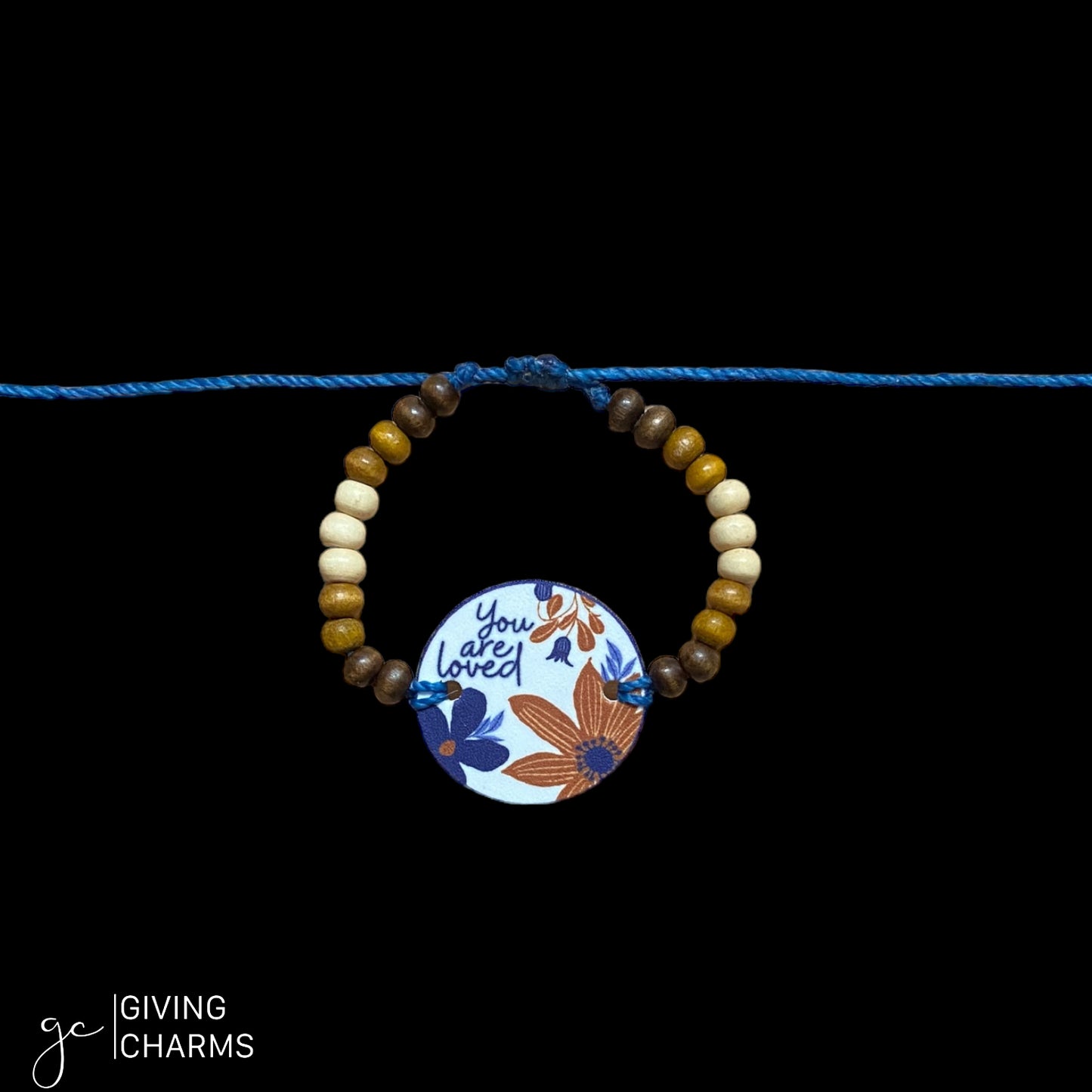 You are loved | Beaded Charm Bracelet