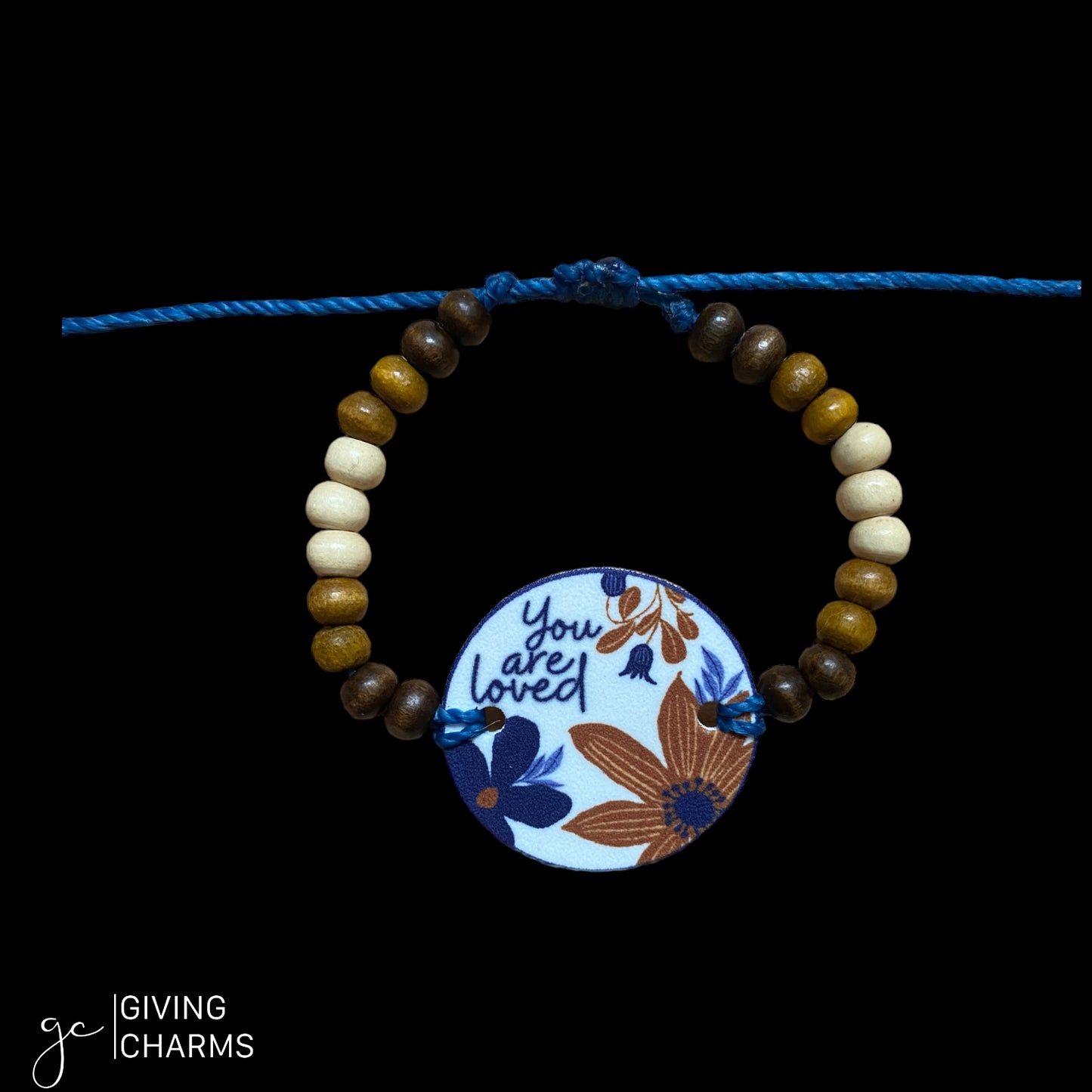 You are loved | Beaded Charm Bracelet