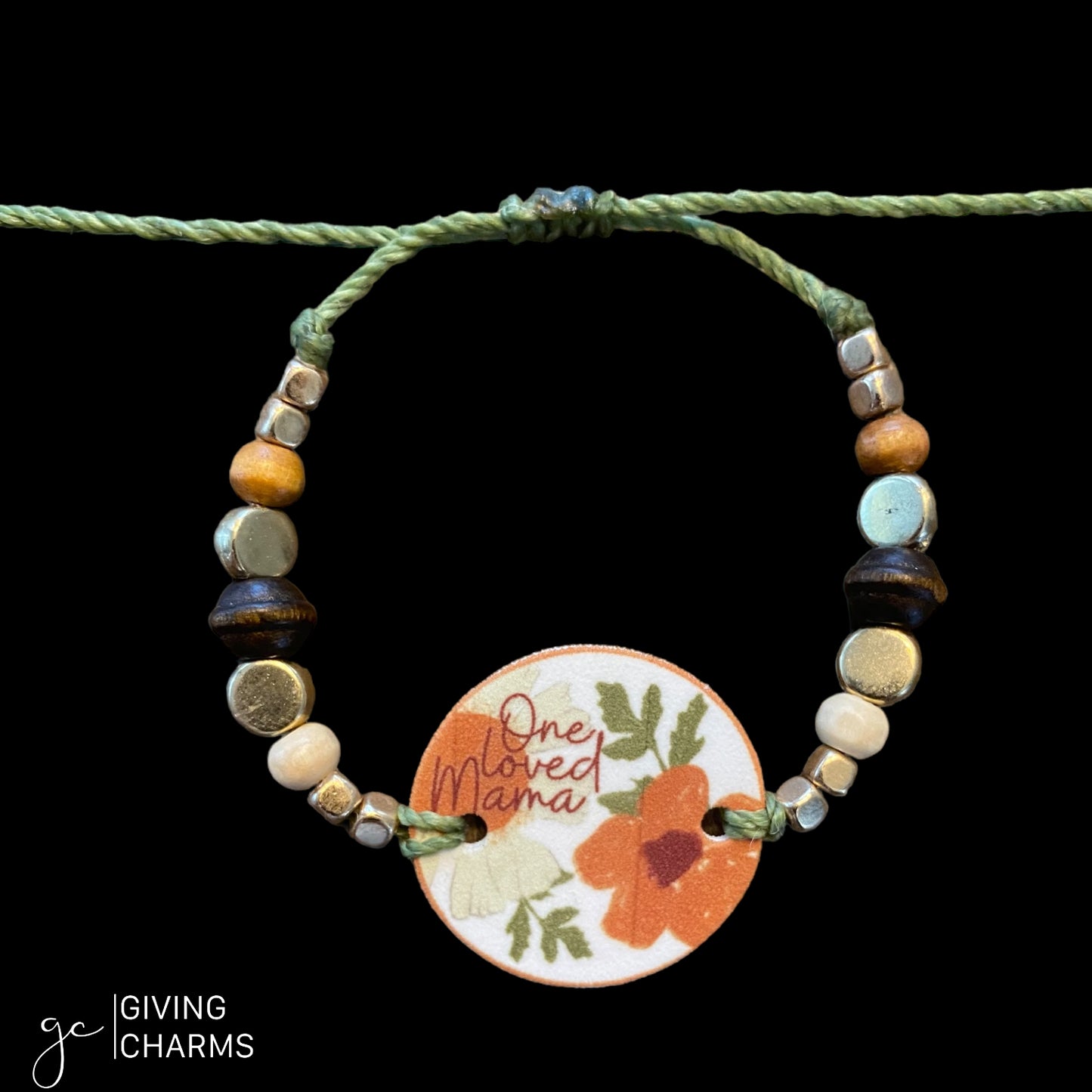 One Loved Mama | Beaded Charm Bracelet