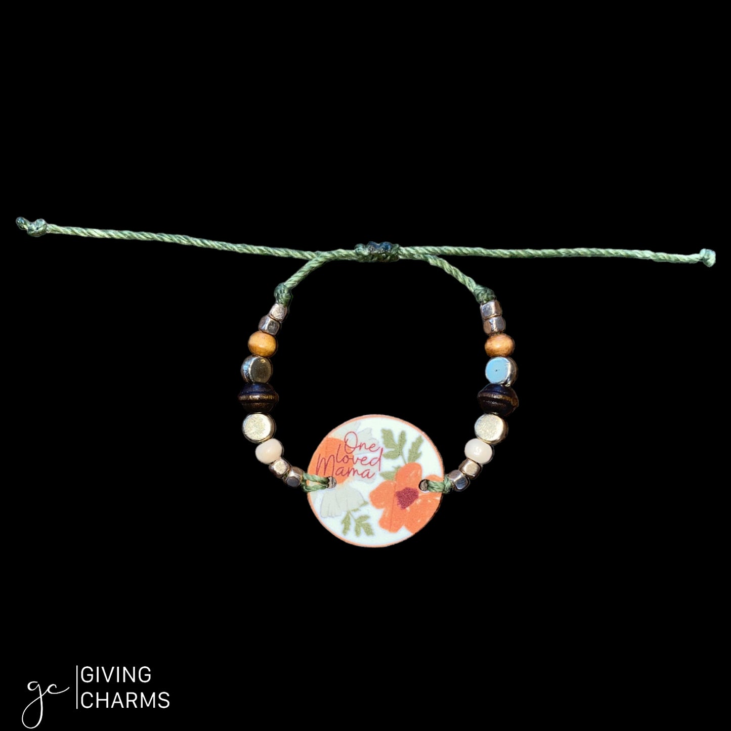 One Loved Mama | Beaded Charm Bracelet