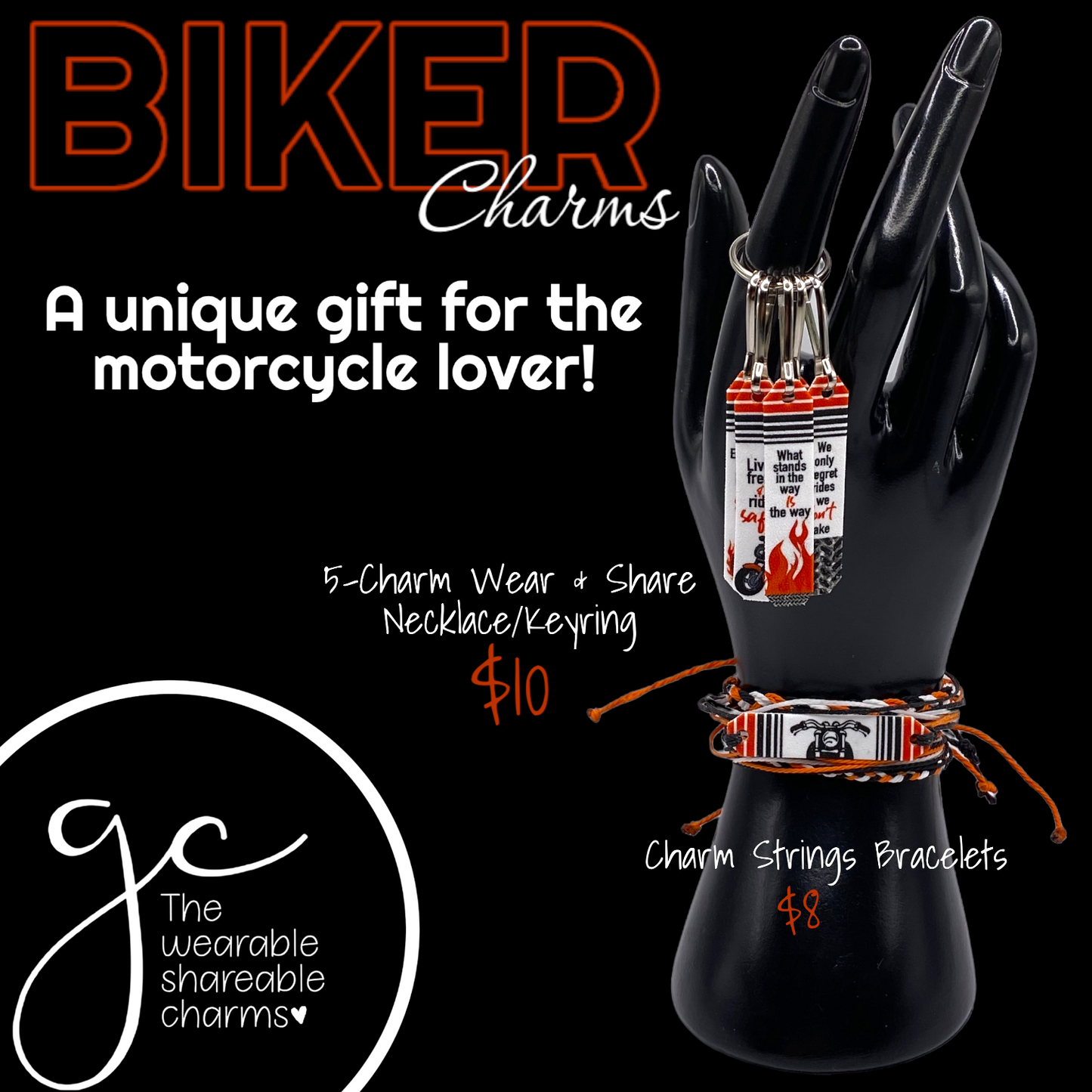 BIKER | Charm Strings Bracelet