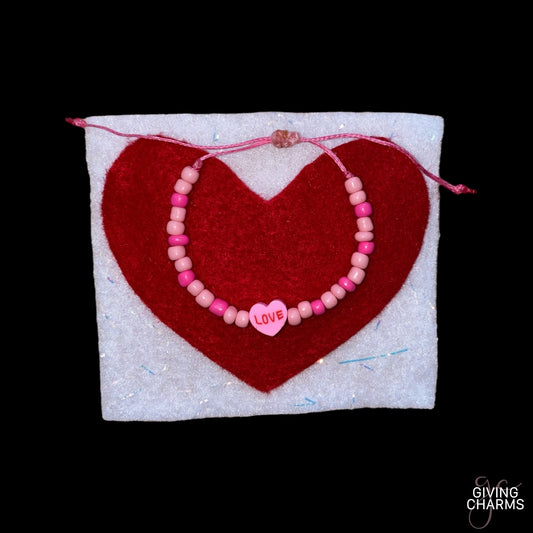 Youth Love Heart Adjustable Bracelet