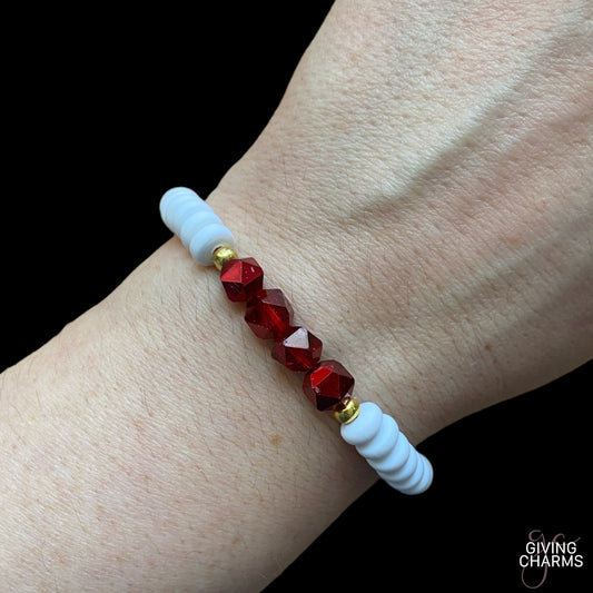 Red & White Bracelet