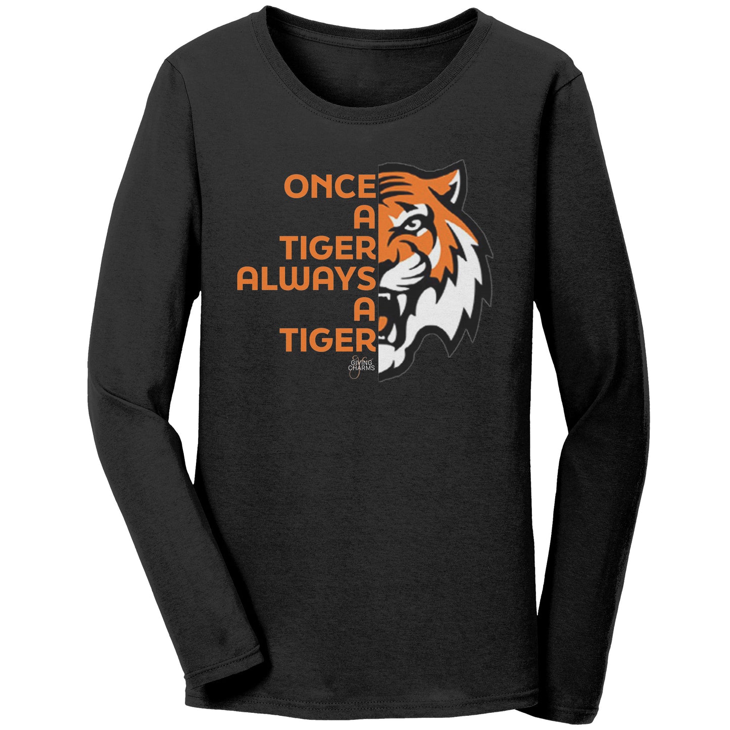 Once a Tiger Always a Tiger - Black Women's Long-Sleeve Shirt