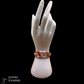 Coral & Gold Letter Bead Bracelet