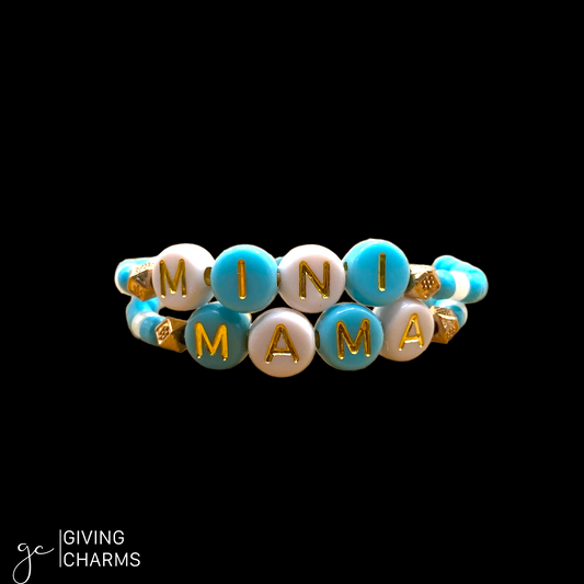 MAMA & MINI Matching Adjustable Letter Bead Bracelets