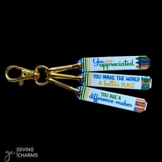 3-Charm Wear & Share Teacher Key Clip
