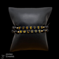 Black & Gold Letter Bead Bracelet