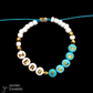 Zero Fucks | Letter Bead Bracelet