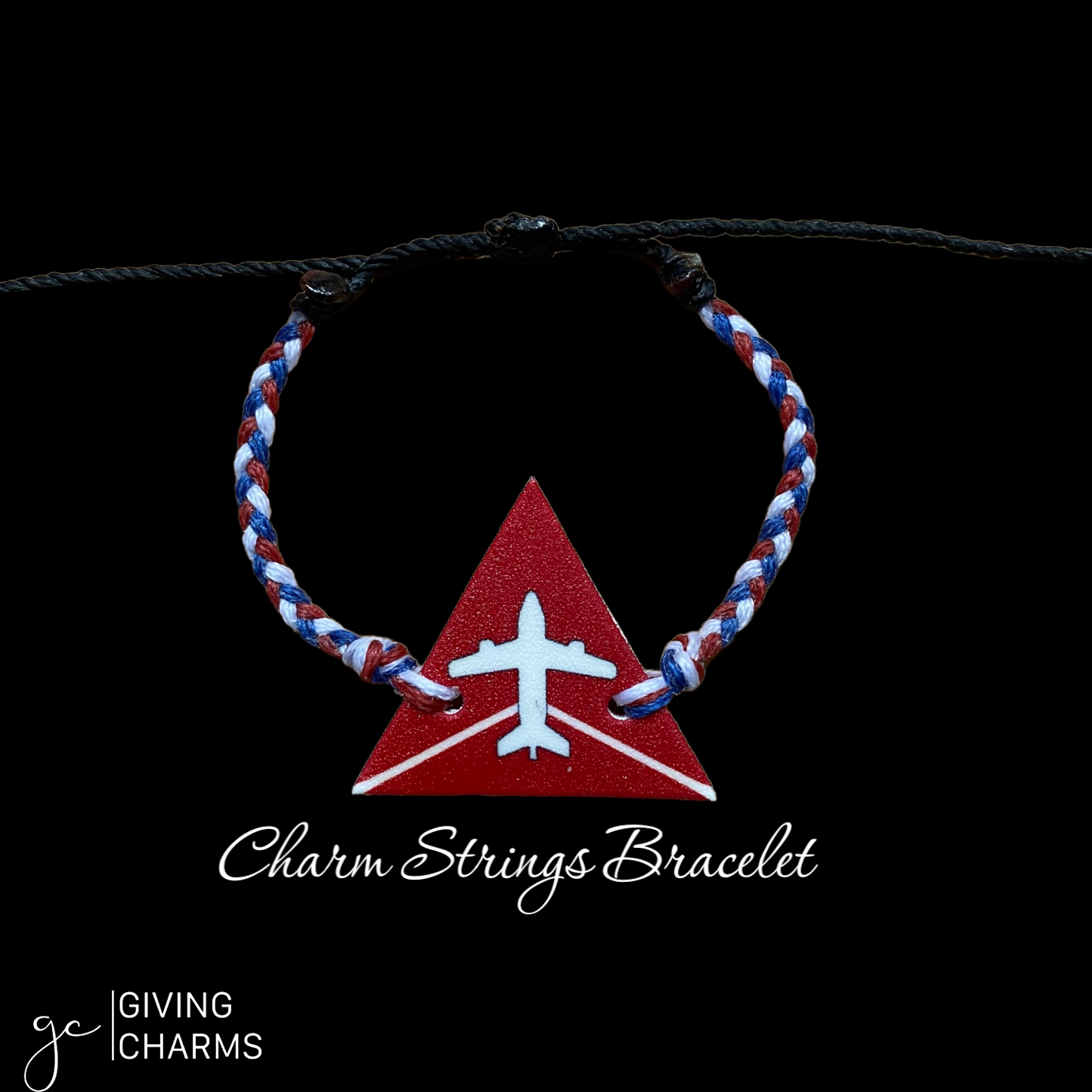 Triplane Charm Strings Bracelet | Delta Inspired