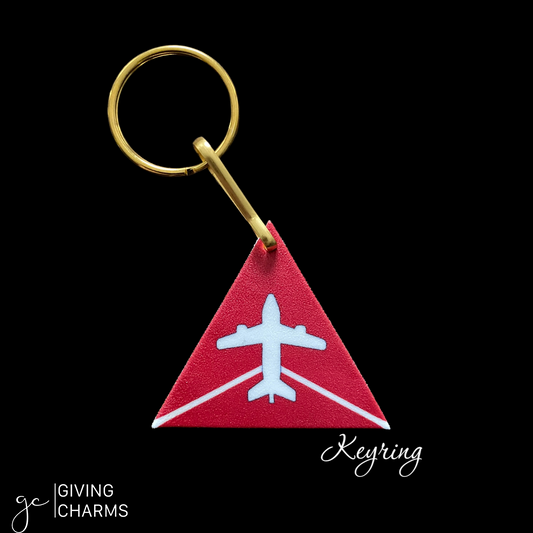 Triplane Keyring | Delta Inspired