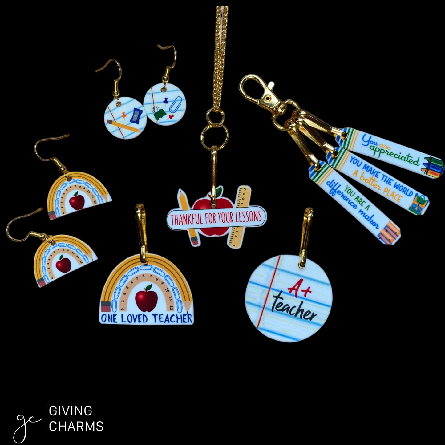 Thankful for your Lessons | Necklace or Keyring