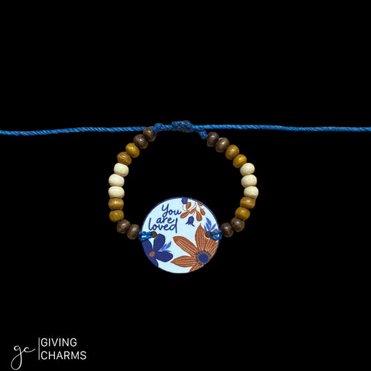 You are loved | Beaded Charm Bracelet