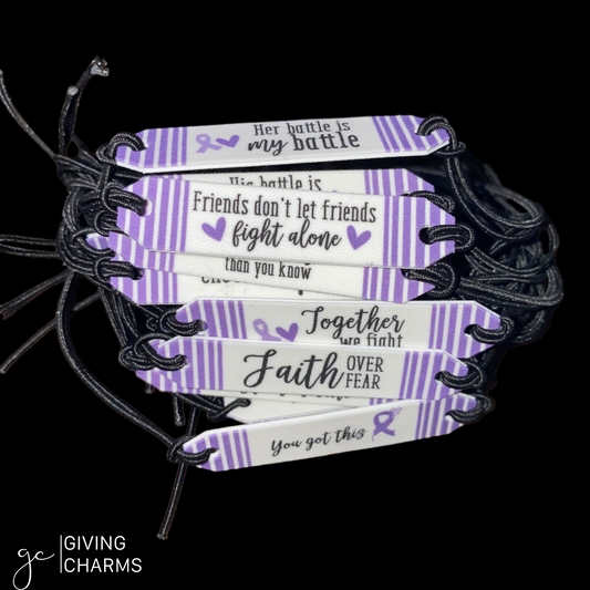 Cancer Braided Charm Strings Bracelet - More Sayings
