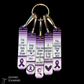 Cancer FIGHTER Charms | 5-Charm Necklace/Keyring