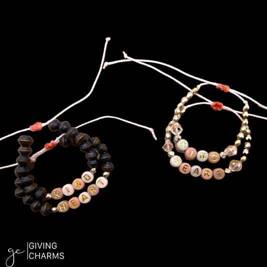 Kind Heart | Letter Bead Bracelet