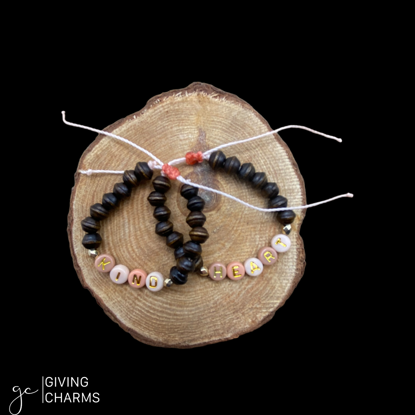 Kind Heart | Letter Bead Bracelet