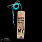 When I think about books I touch my shelf| Beaded Bookmark