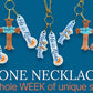 Blue Flower Cross | MultiWear Necklace