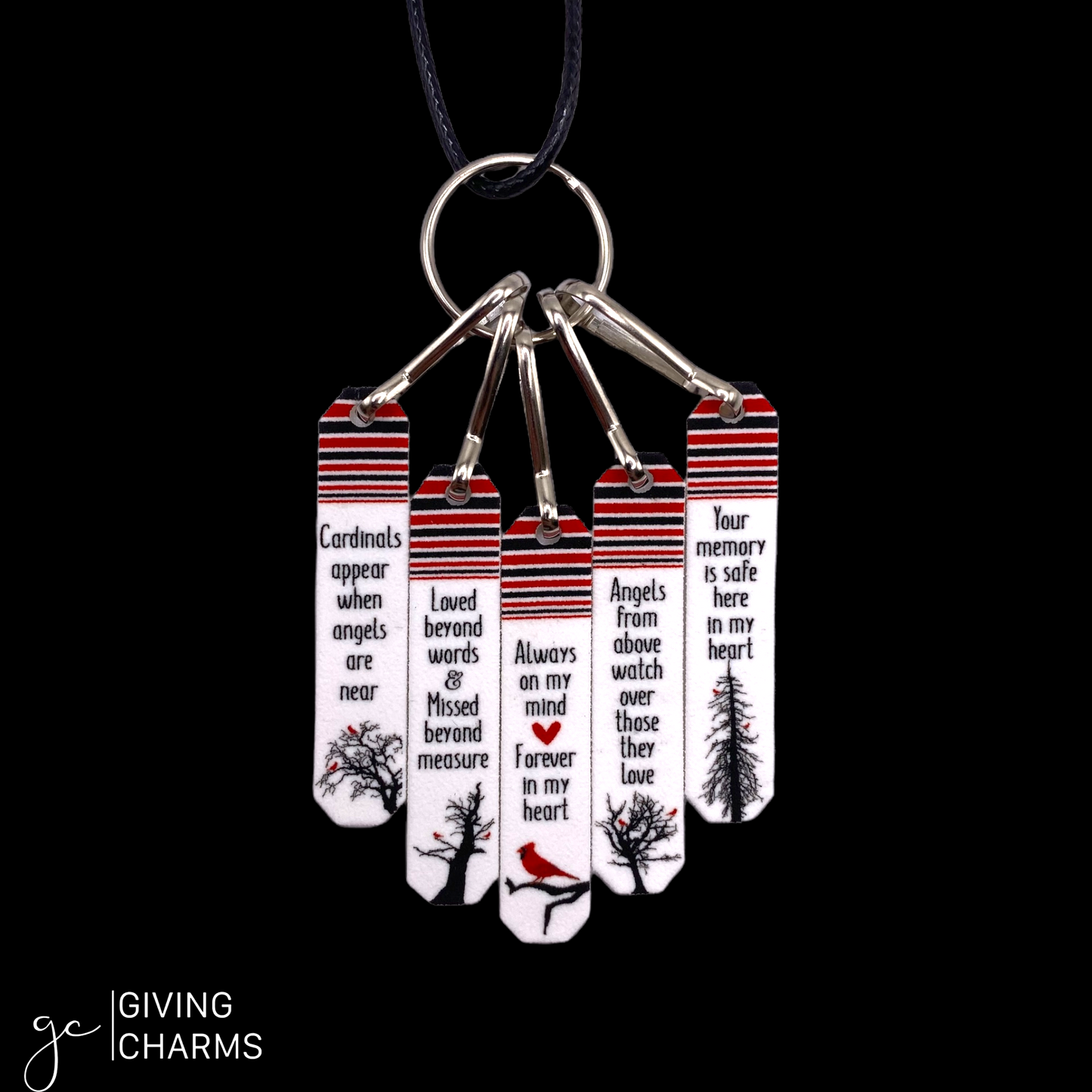Cardinal Sympathy | Necklace Keyring