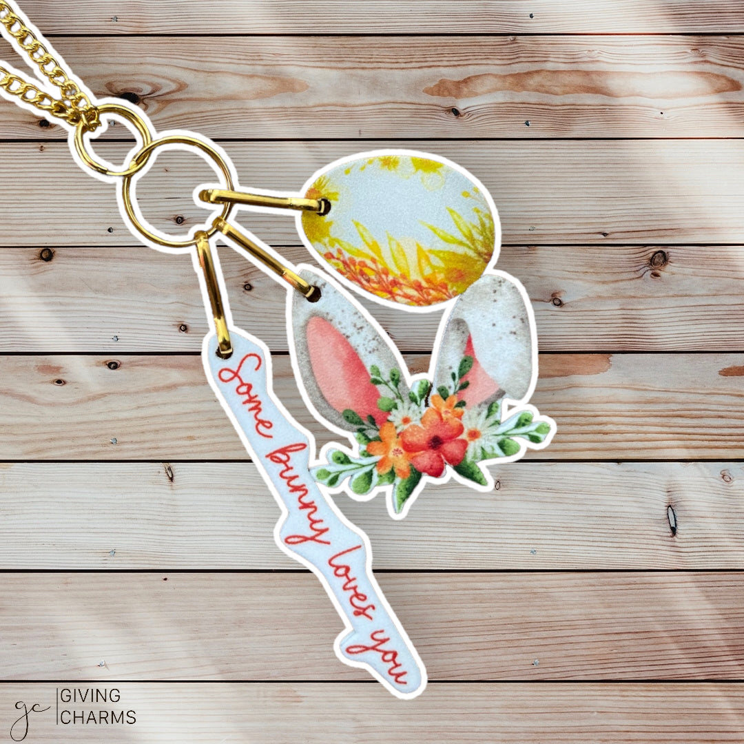 Some BUNNY Loves You | Necklace - Yellow/Orange