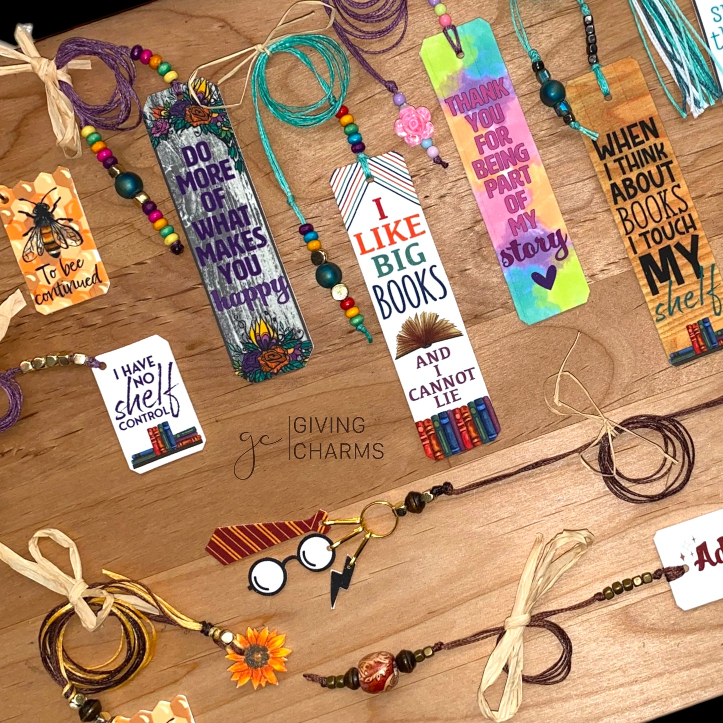 Do More of What Makes You Happy | Beaded Bookmark