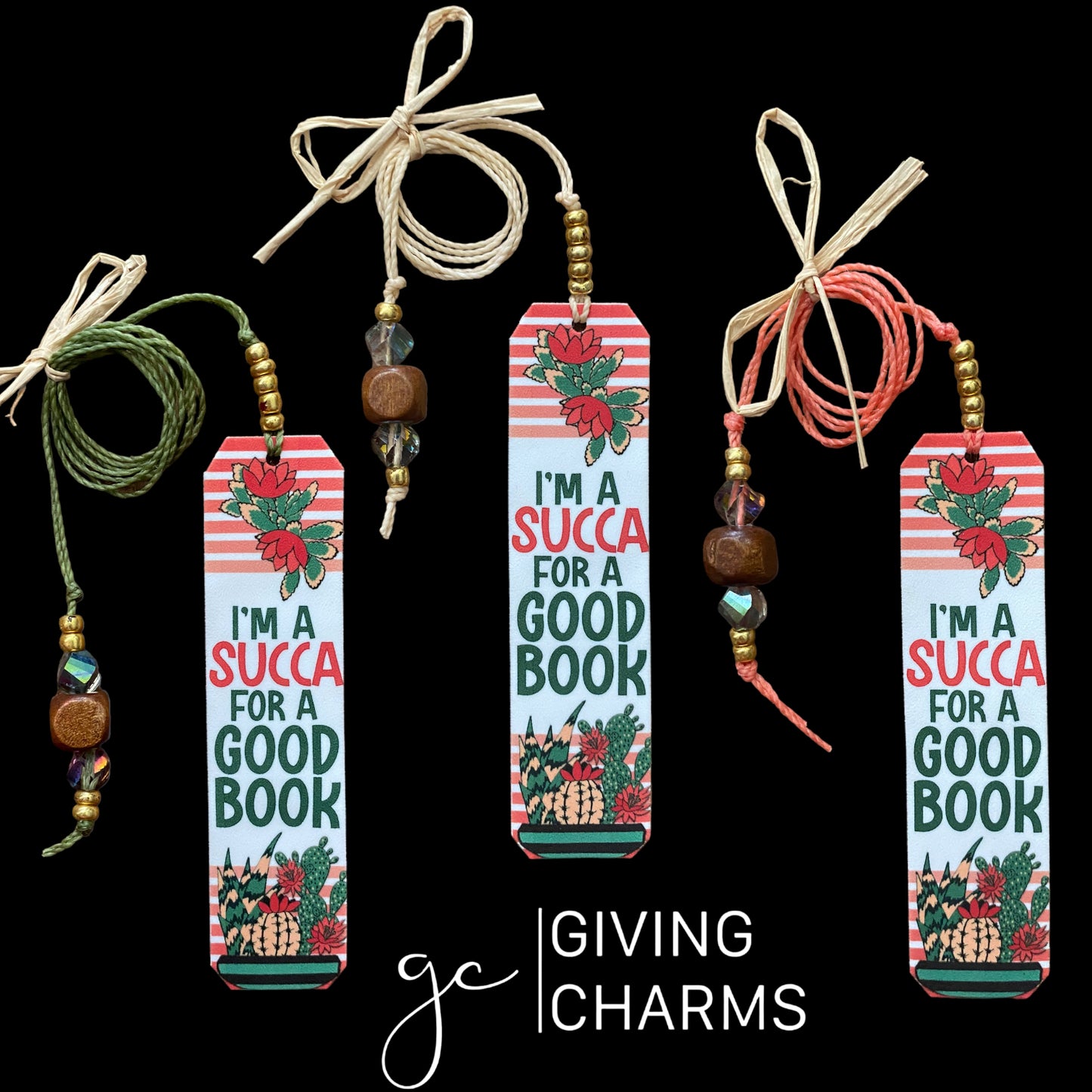 Succulent | Beaded Bookmark
