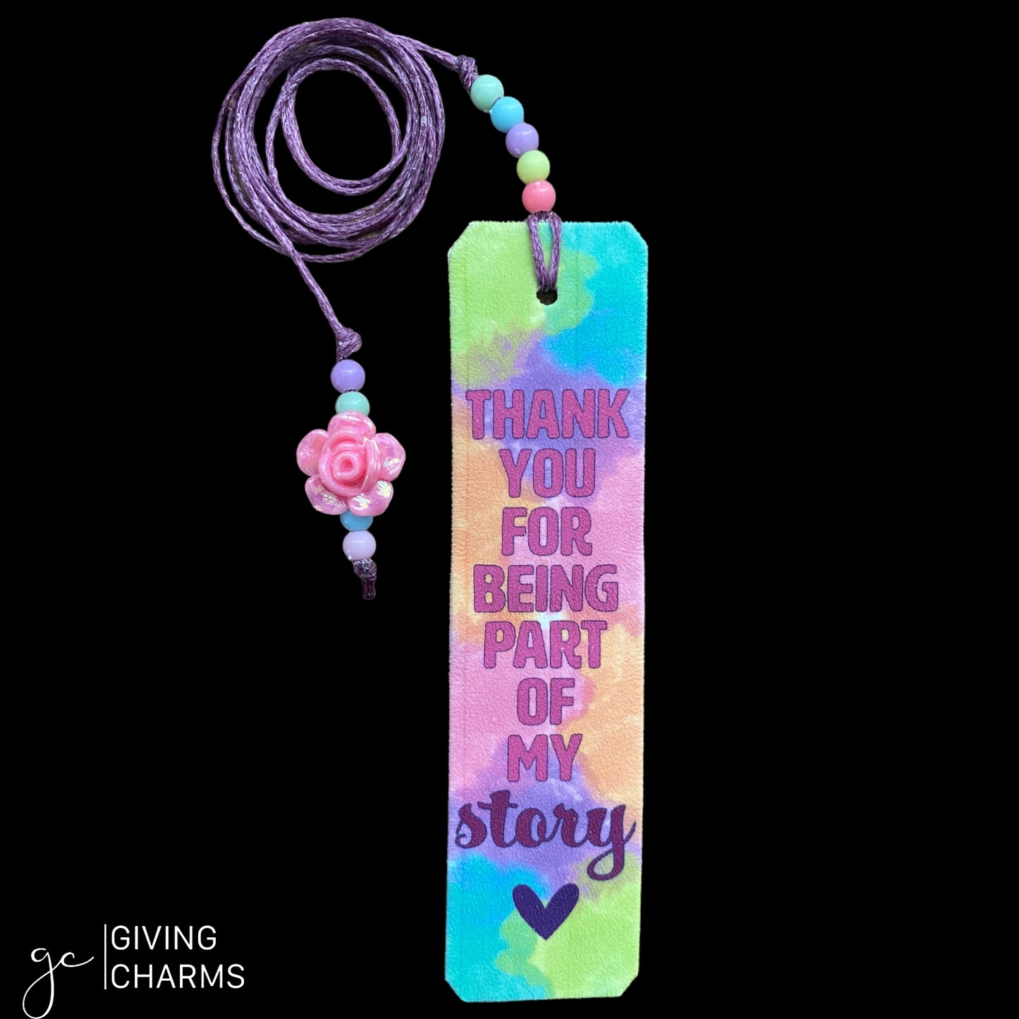 Thank you for being part of my story | Beaded Bookmark