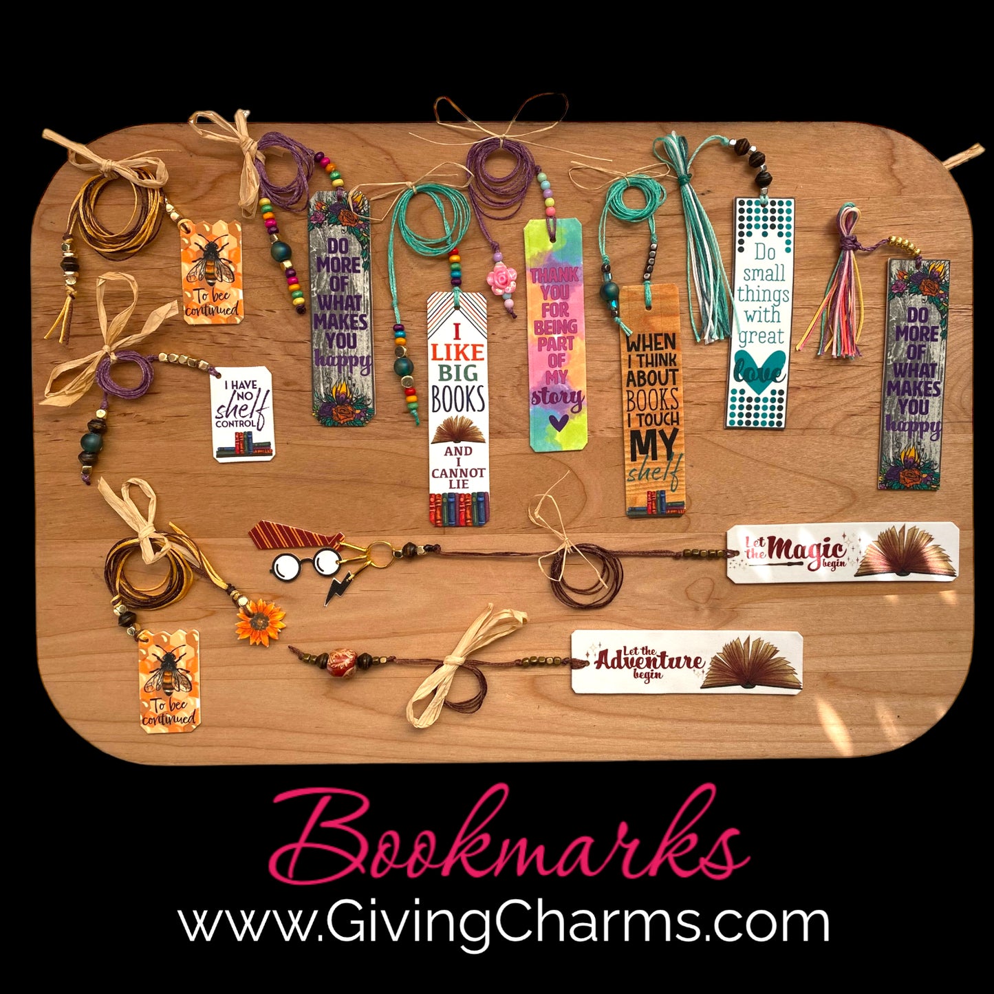 To bee continued | Beaded Charm Bookmark