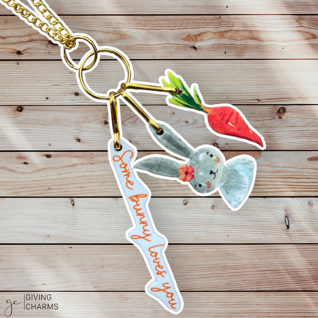 Some BUNNY Loves You | Necklace - Orange