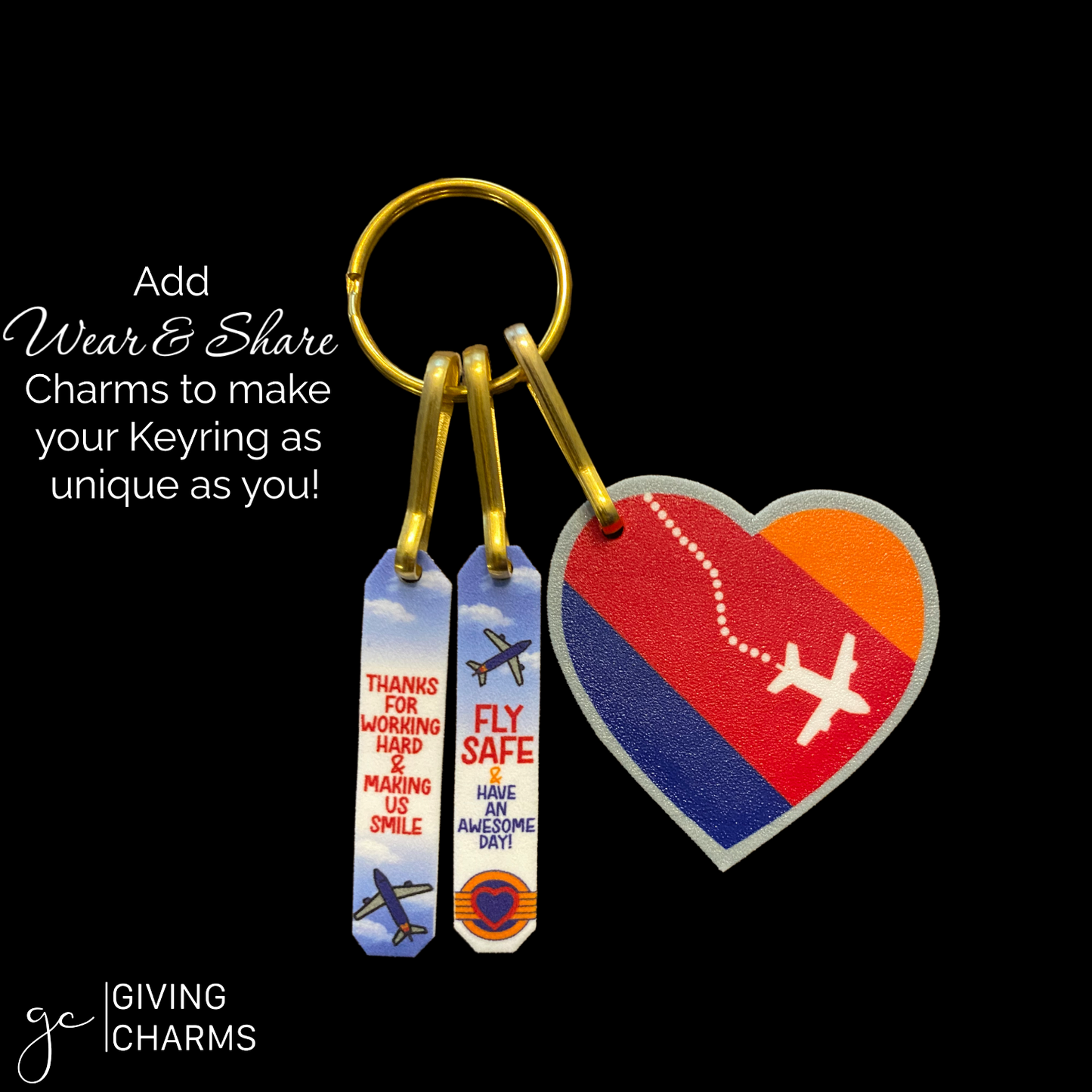 Fly Heart Keyring | Southwest Inspired