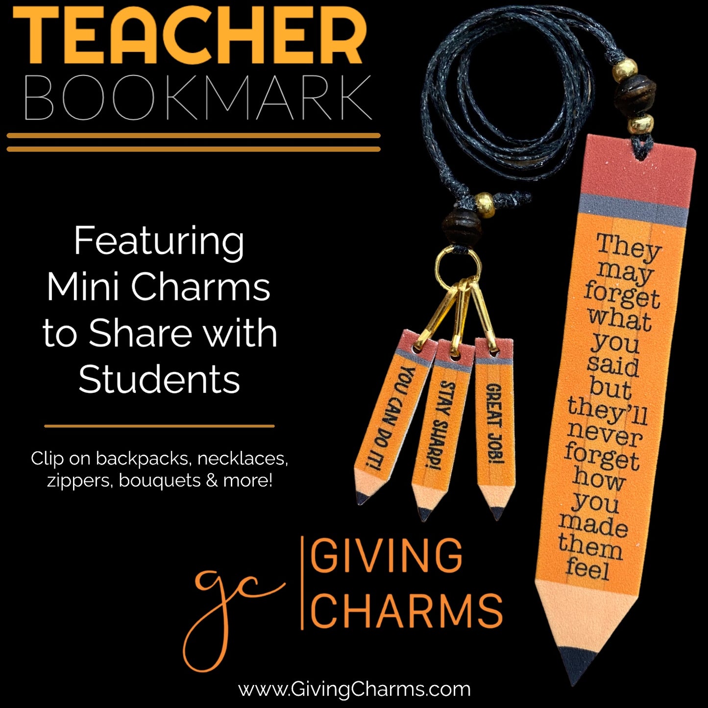 Teacher | Wear & Share Bookmark