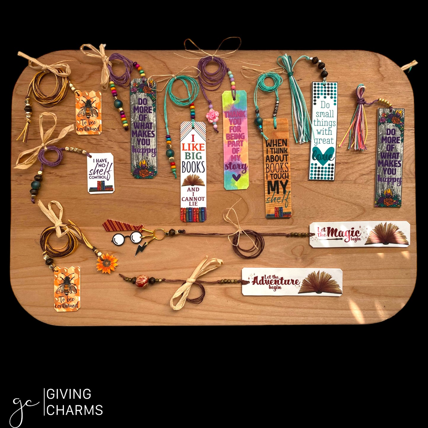 Do More of What Makes You Happy | Beaded Bookmark