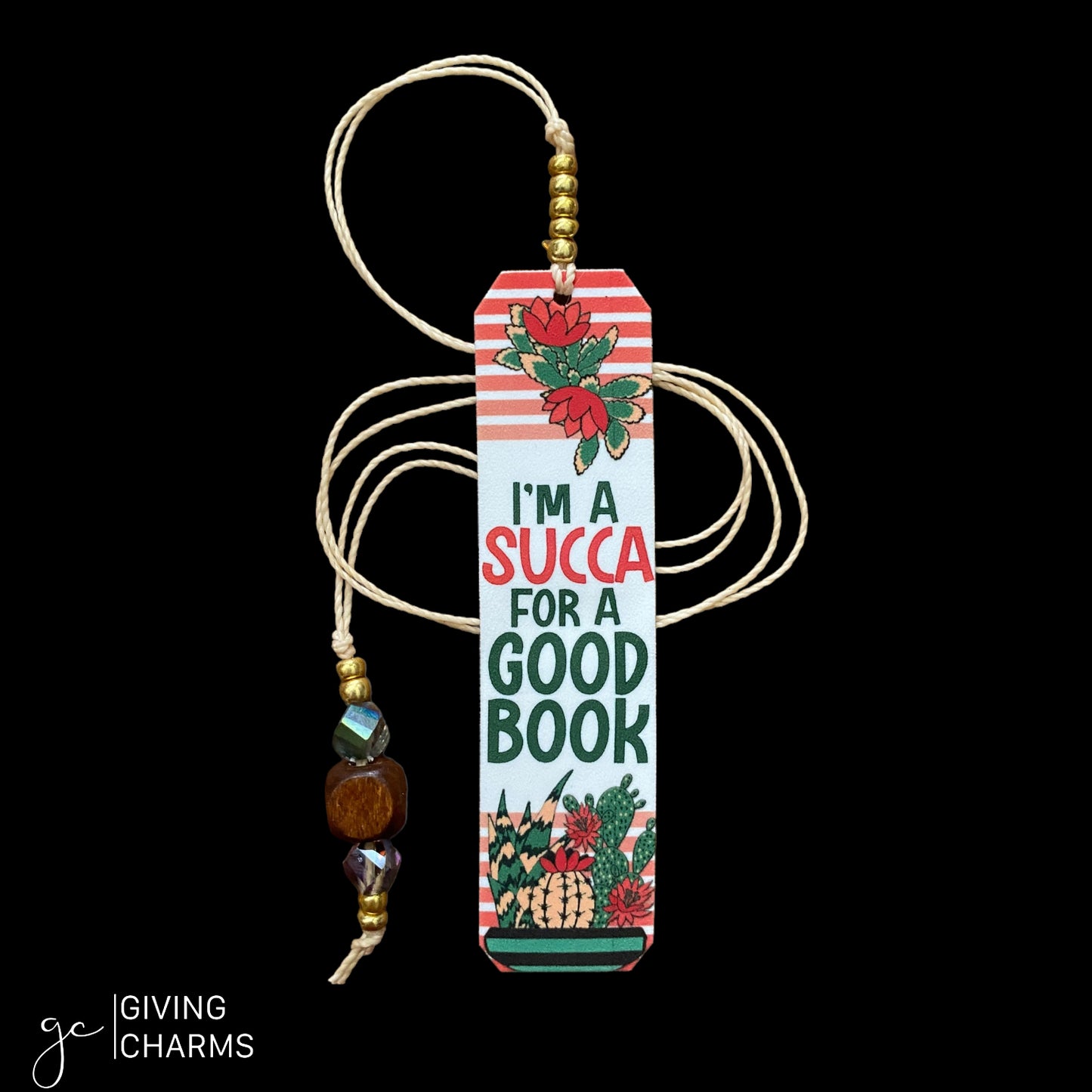 Succulent | Beaded Bookmark